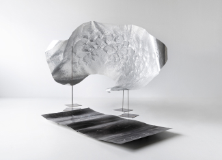 REFLECTA_Hand-chased aluminium, analogue photoemulsion, steel installation_2021
