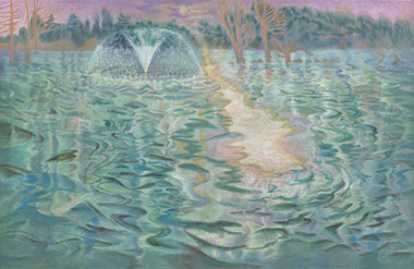 3. <의억의 밤>, 장지에 채색, 146×225㎝, 2024