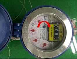 누수 계량기 사진