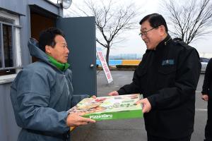 김석환 홍성군수, 구제역 거점 소독장소 및 방역초소 방문