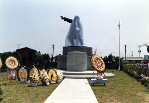 백야 김좌진 장군 동상 제막식