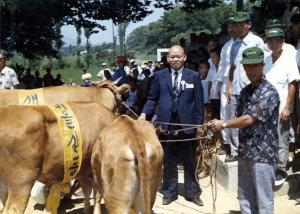 1973년 재일거류 민단과 홍동면 산양마을과의 자매결연