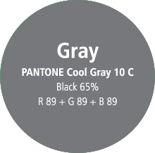 Gray PANTONE Cool Gray 10 C Black 65% R89 + G89 + B89