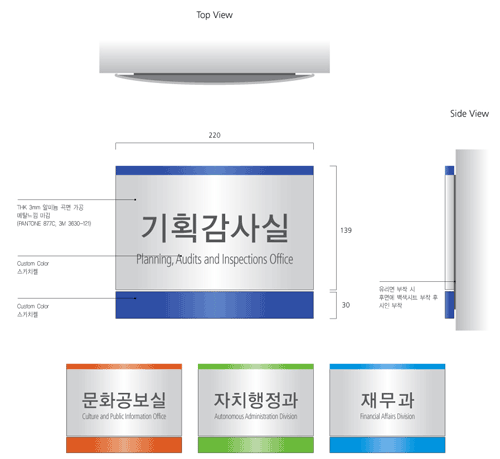 부서안내사인