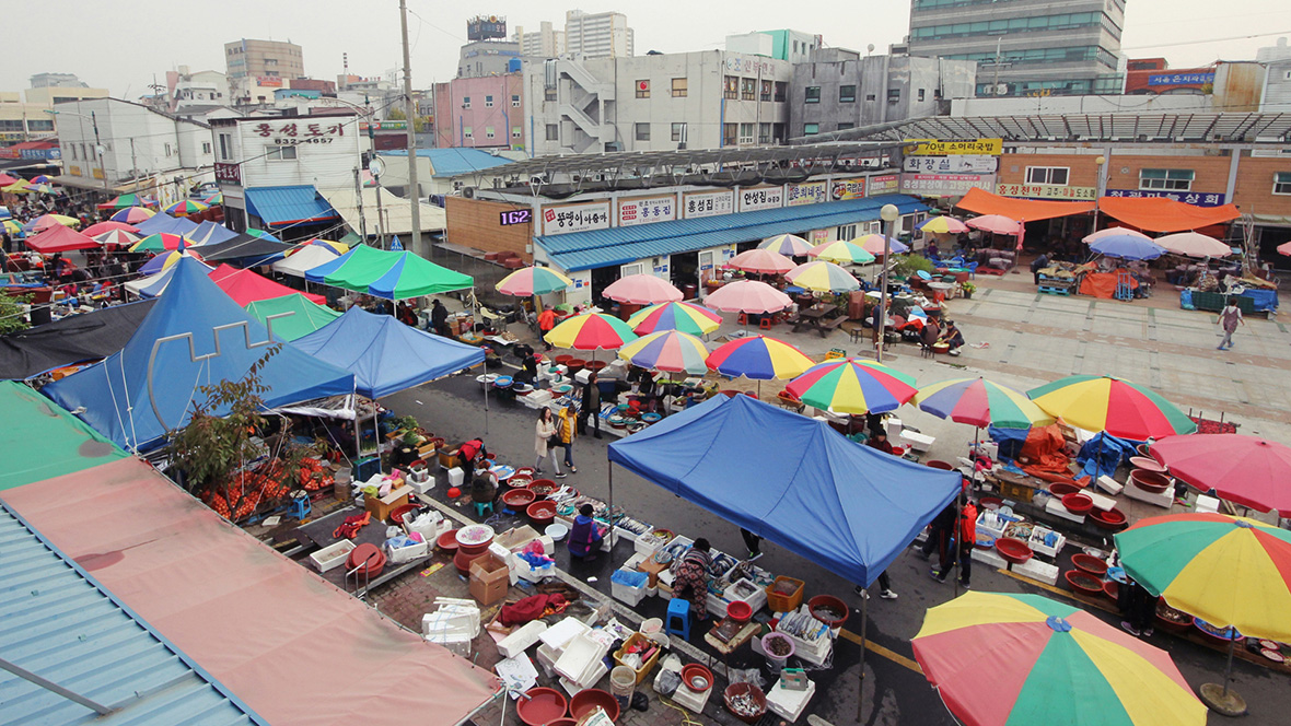 홍성전통시장 사진