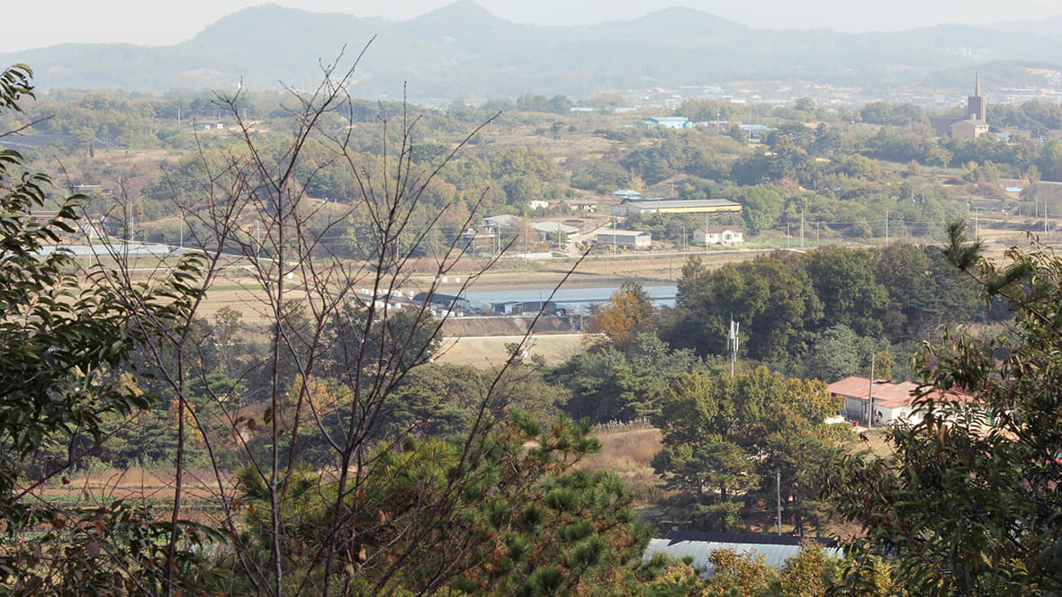 매봉재 정상에서 바라본 전경 이미지