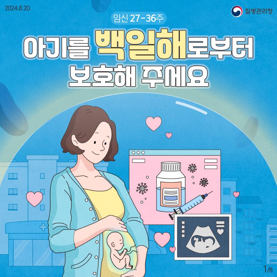 홍성군, 임신부 및 배우자 백일해 무료 예방접종 지원 이미지