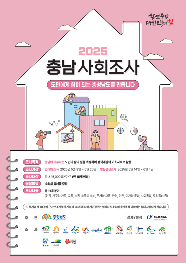 홍성군, 2025 충남사회조사 실시 이미지